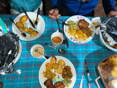 lunch on Mount Kenya